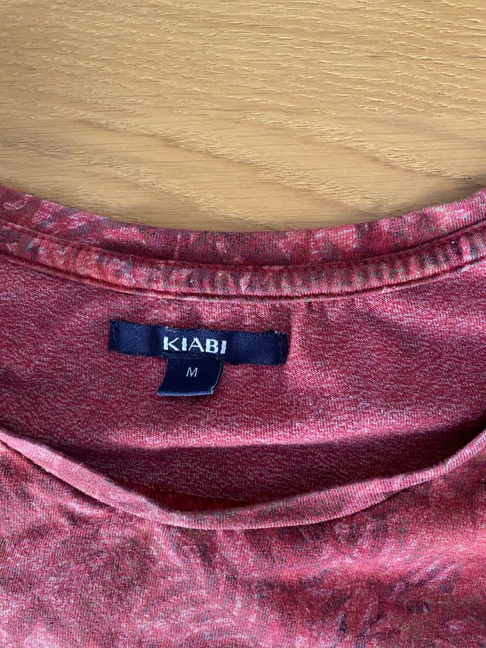 Kiabi T-shirt bordeaux « Have a nice day » Taille 38 - photo numéro 4