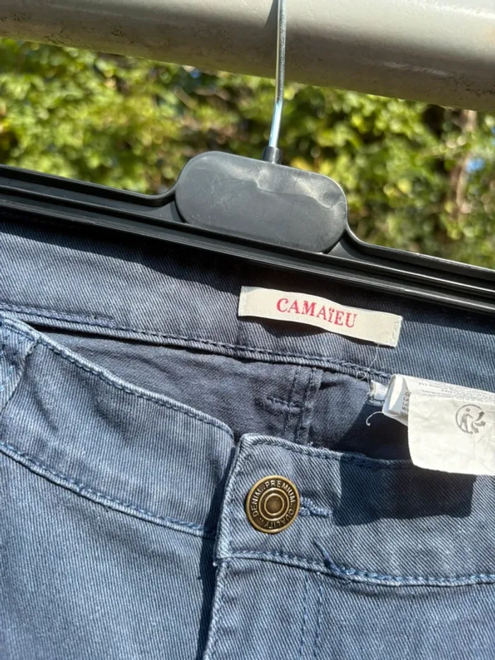 Bermuda en jean bleu marine – Marque Camaïeu - photo numéro 4