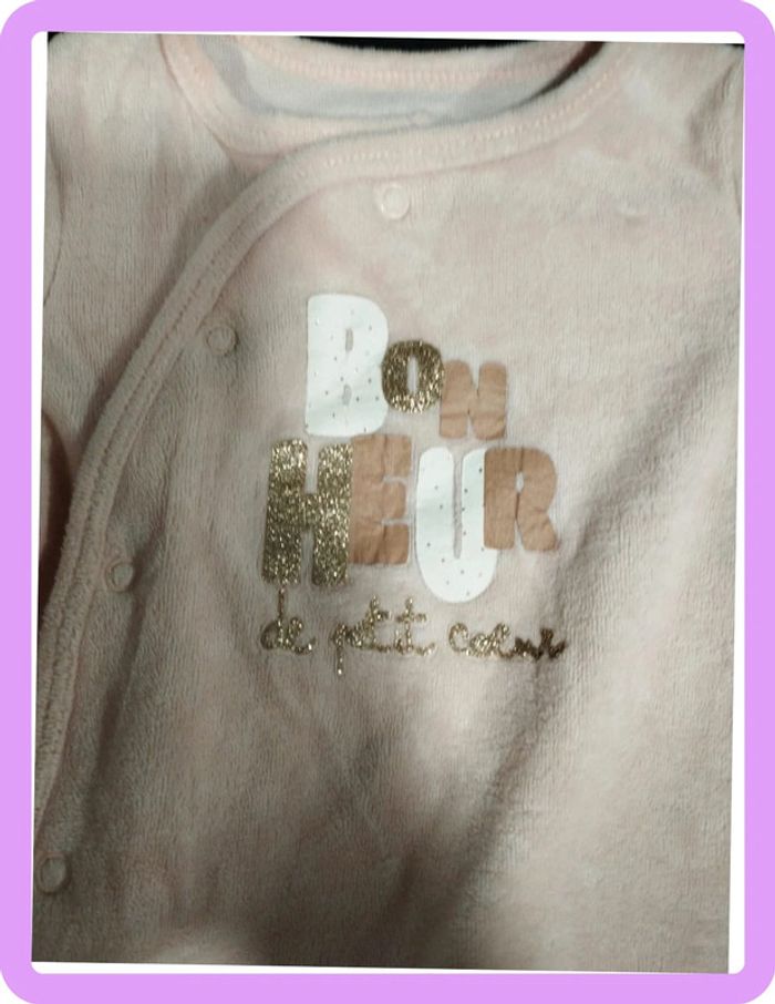 Pyjama 3 mois velours - photo numéro 2