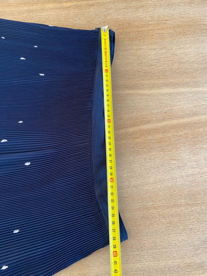 Jupe plissée fleurie bleu marine Comptoir des Cotonniers taille 42 - photo numéro 11