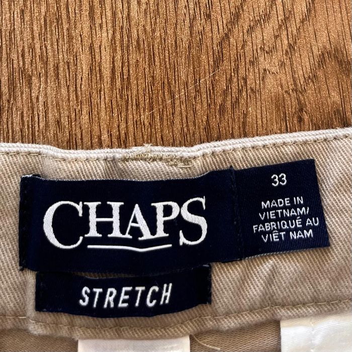 Short chino beige CHAPS pour homme, taille W 33 (42 taille française) - photo numéro 7