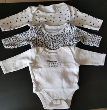 3 bodies manches longues