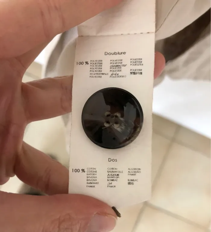 Trench crème avec ceinture Promod taille 38 comme neuf - photo numéro 20