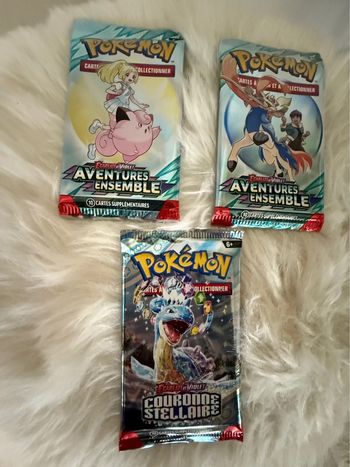 Boosters Pokémon - Aventures Ensemble + Couronne stellaire (Neufs) scellé