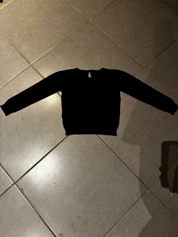 Pull / Sweat avec 1 bouton dans le dos - Monoprix kids - Tête de chat - Bleu marine - 6 ans - photo numéro 3