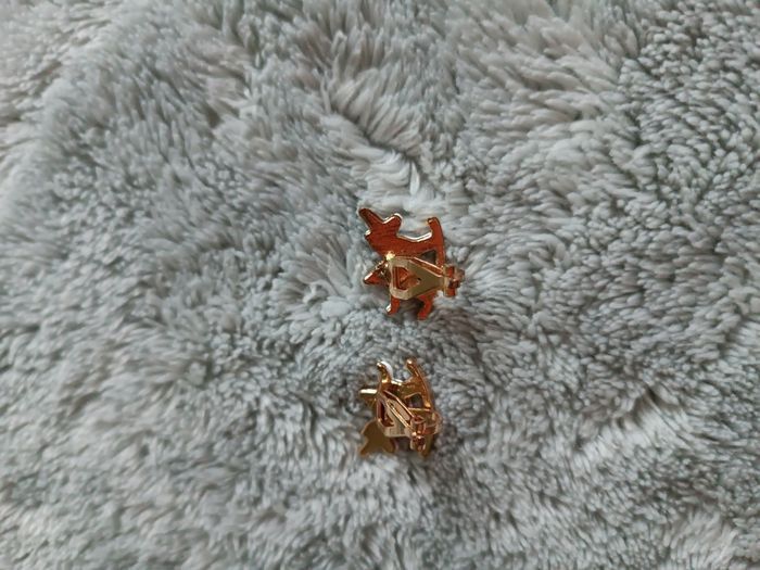 Clips d’oreilles licorne dorés et blancs - photo numéro 6