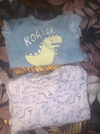 Lot 9 mois pyjamas dinosaures