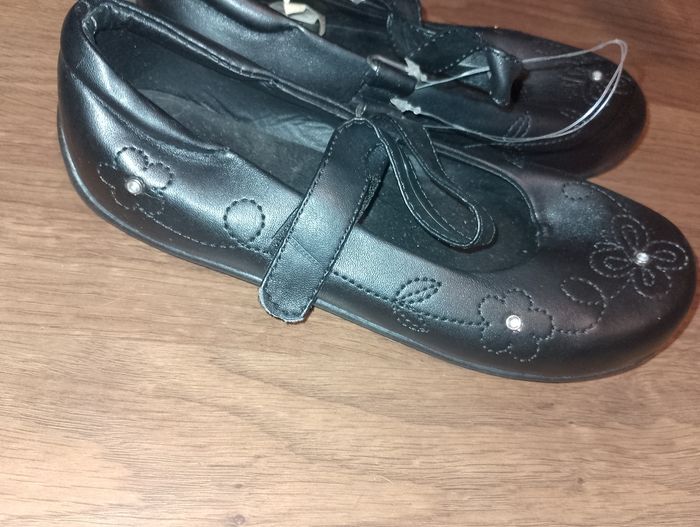 Chaussures soulier noir neuve à scratch - photo numéro 6