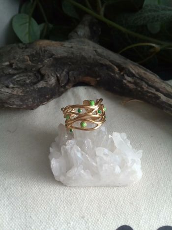 Bague bohemia nature acier inoxydable