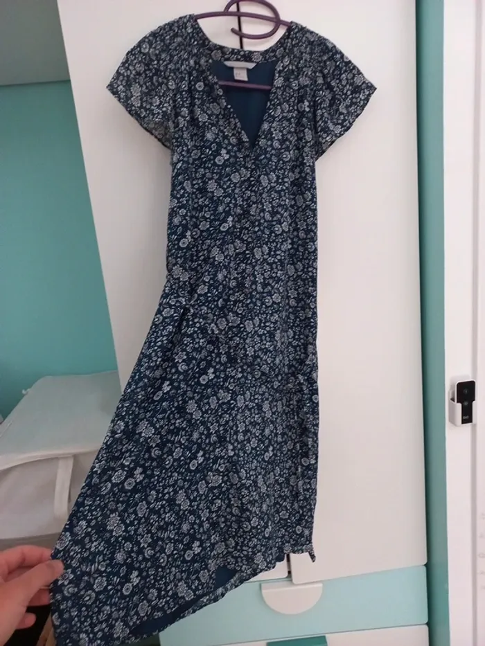 Robe h&m bleu/vert - photo numéro 2