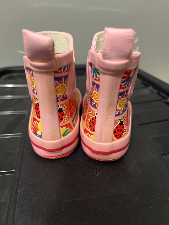 Paire de bottes de pluie bébé fille - photo numéro 2