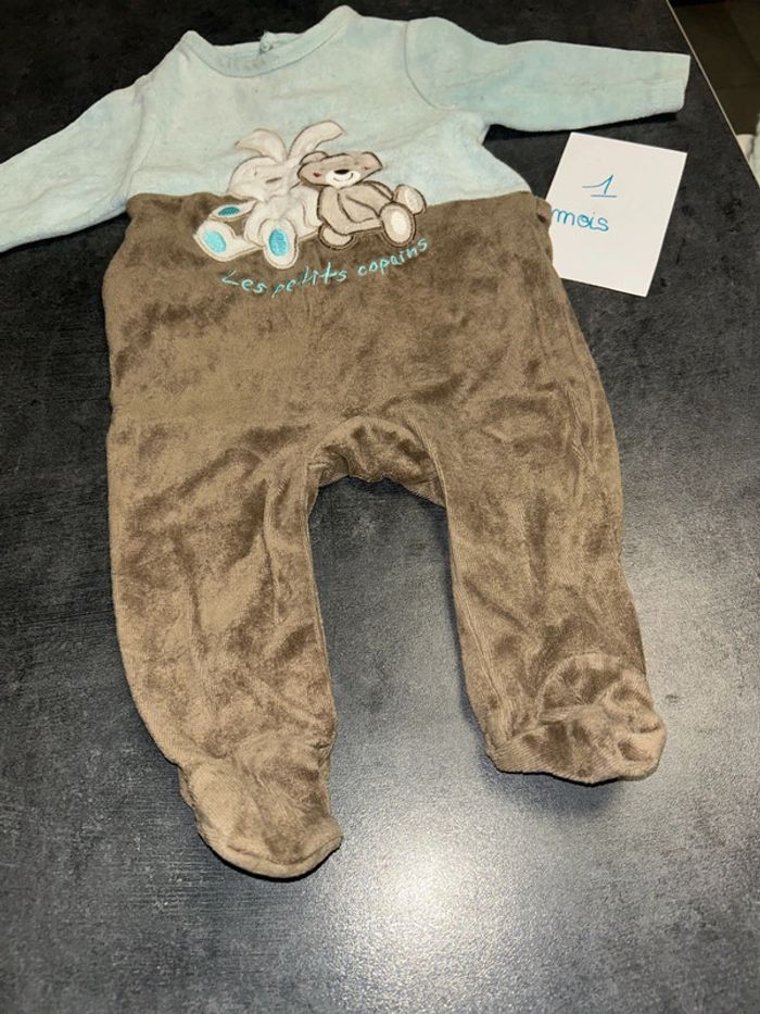Pyjama lapin et oursons « les petits copains » - photo numéro 2