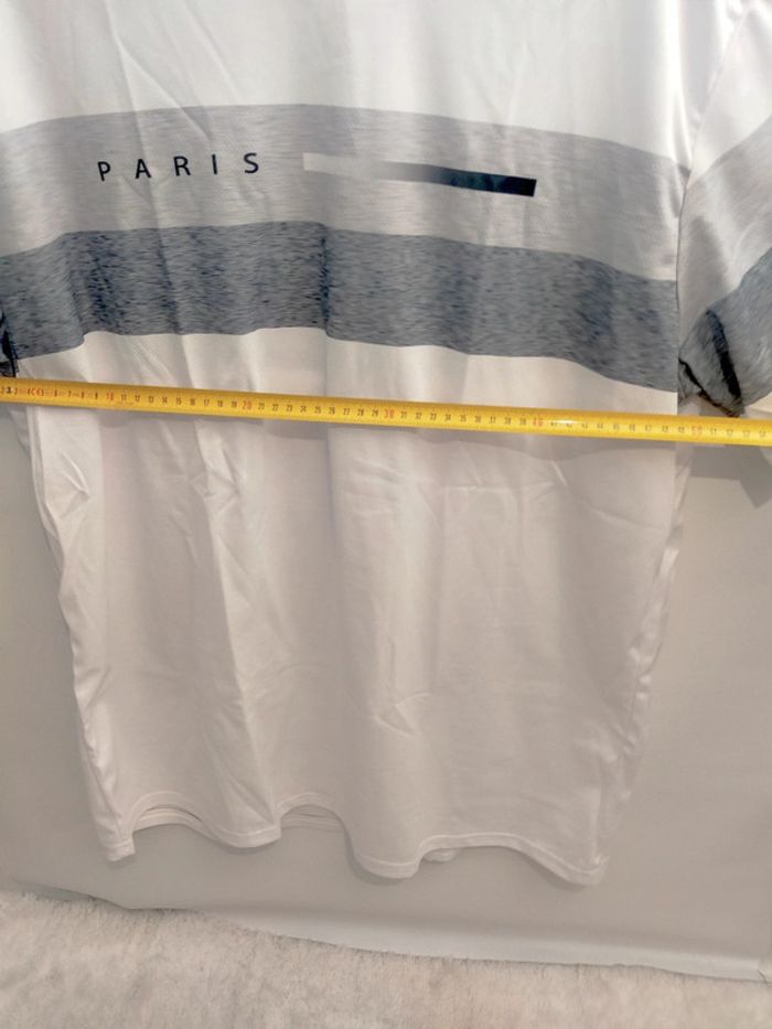 Joli t-shirt blanc XXL neuf - photo numéro 5