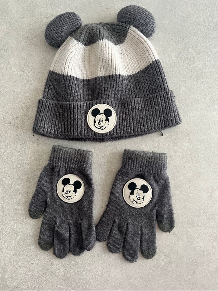 Bonnet + gants Mickey 2A