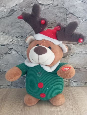 Peluche renne animé