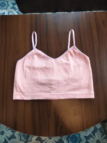 Crop top saumon Primark Taille L