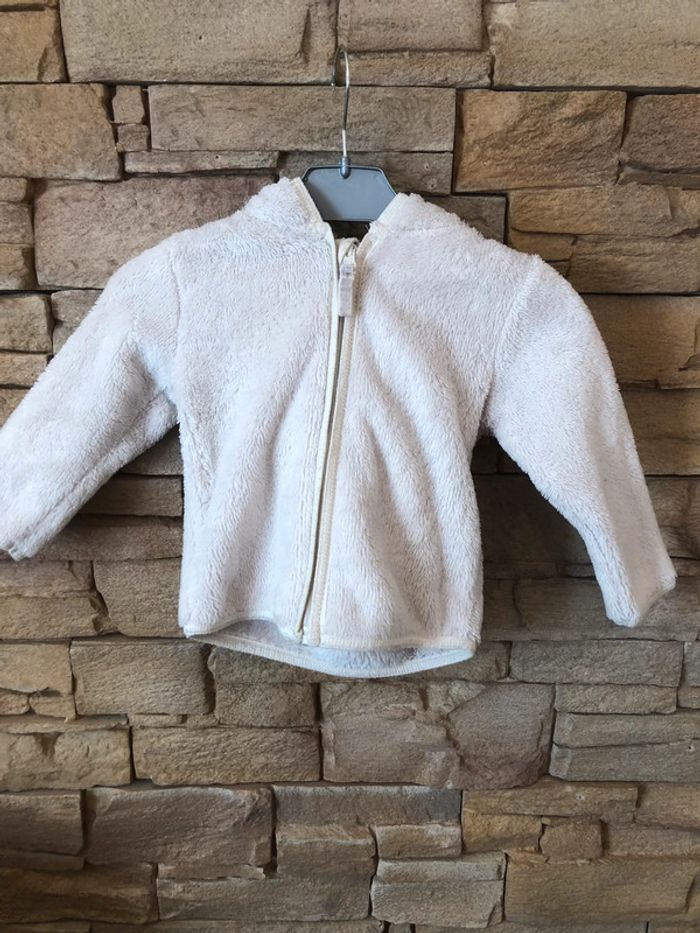 Gilet capuche chaud et doux 12-18 mois