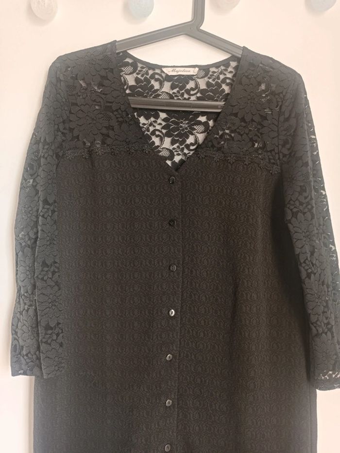 Robe noire dentelle Majolica Taille S Neuf - photo numéro 3