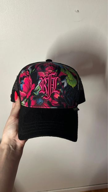 Casquette rock’n free life fleuri
