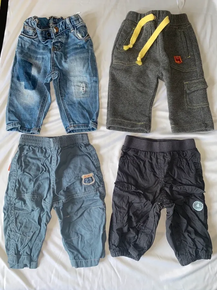 Lot de 5 pantalons bébé – 6 mois