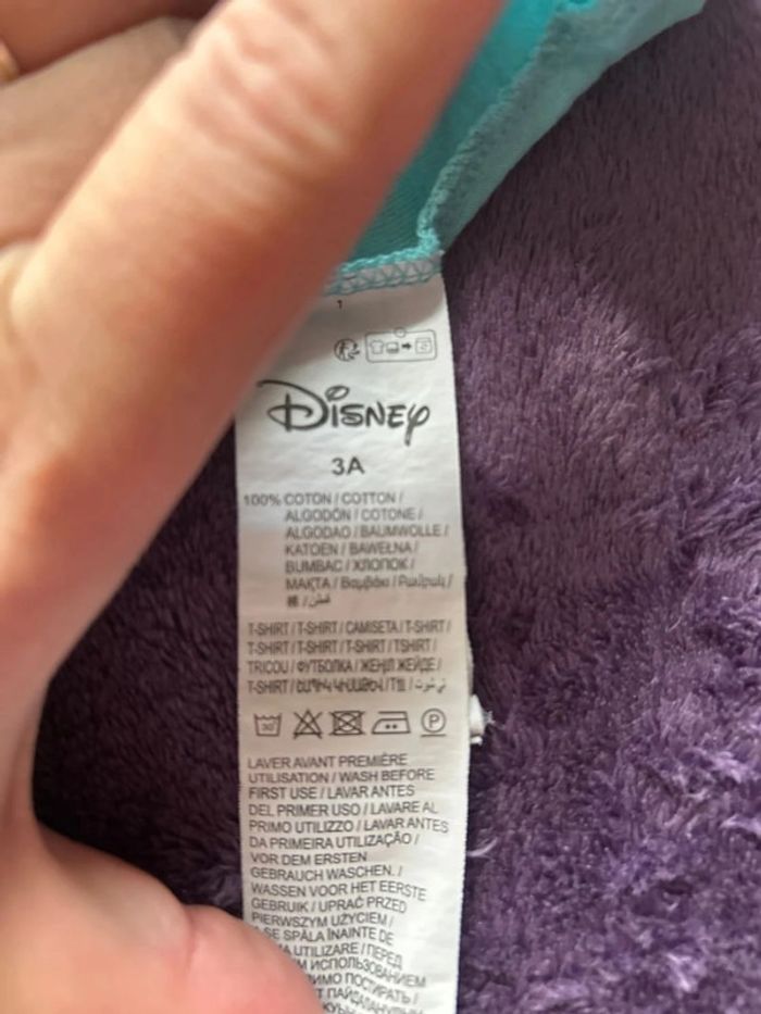 T-shirt garcon en coton bleu turquoise Mickey Disney taille 3 ans - photo numéro 5