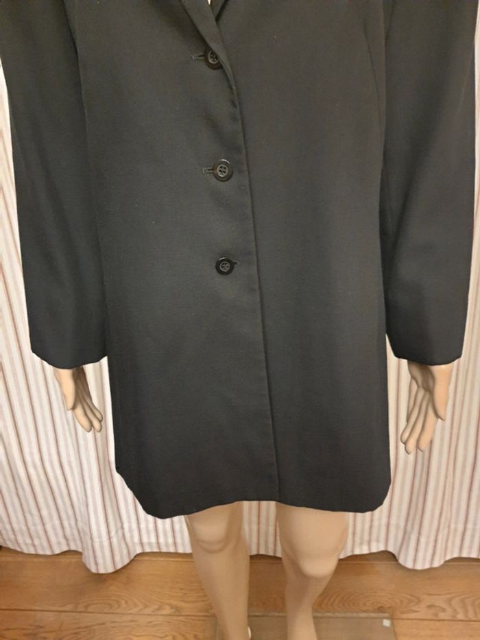 Jolie Pardessus noir Miēl taille 42 made Canada - photo numéro 3