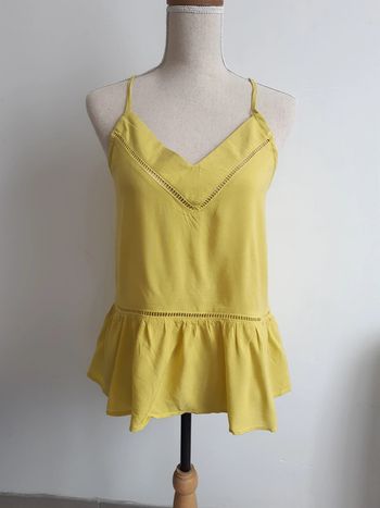Top jaune à bretelles neuf T38