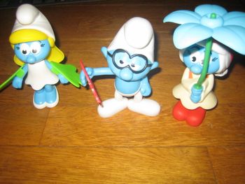 lot de 3 figurines schtroumpf neuf