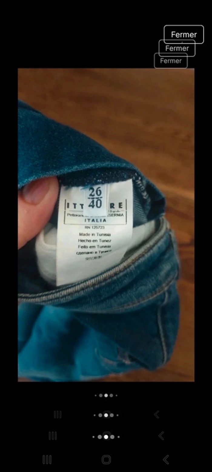 Jolie Mini Jupe en jeans Fiorucci W 26 fr 36 - photo numéro 6