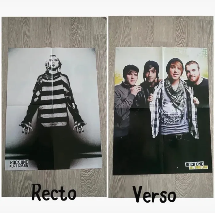 Lot de 7 Poster recto verso , rock metal - photo numéro 4
