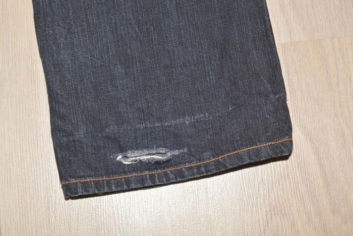 jean droit homme bleu marine uni avec défauts bon état taille 40 - photo numéro 9