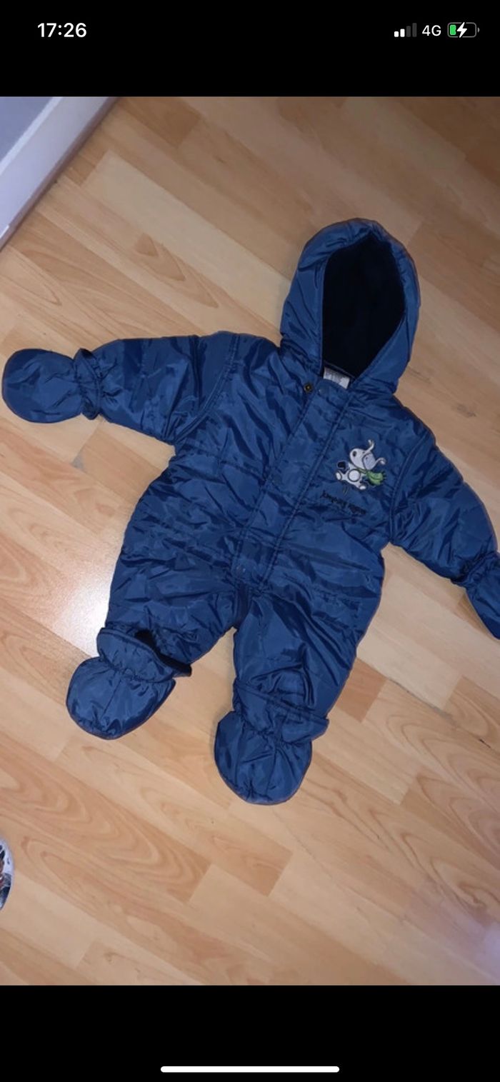 Combinaison bleu Snoopy 3 mois