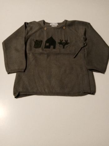 Pull blouse gris T 2 ans