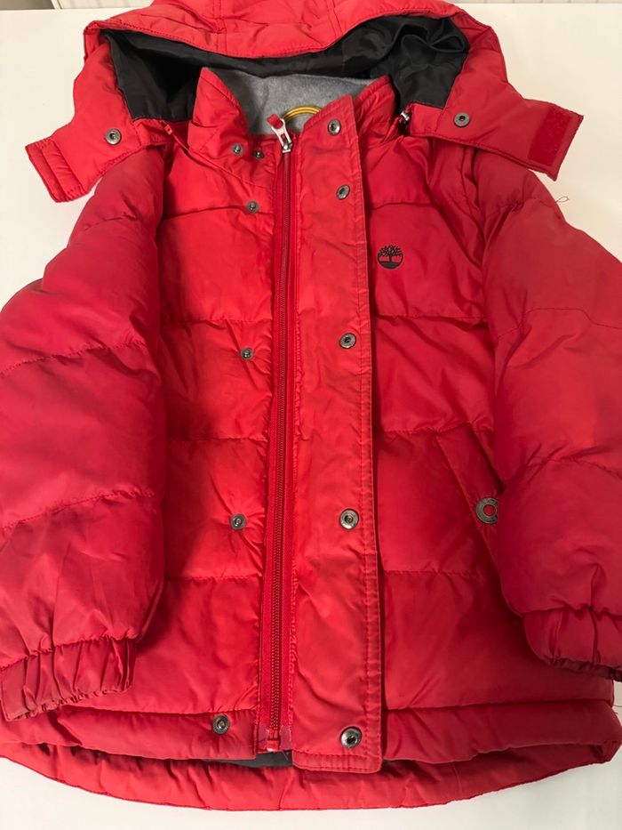 Doudoune Timberland rouge – Enfant 5/6 ans (110 cm) - photo numéro 5
