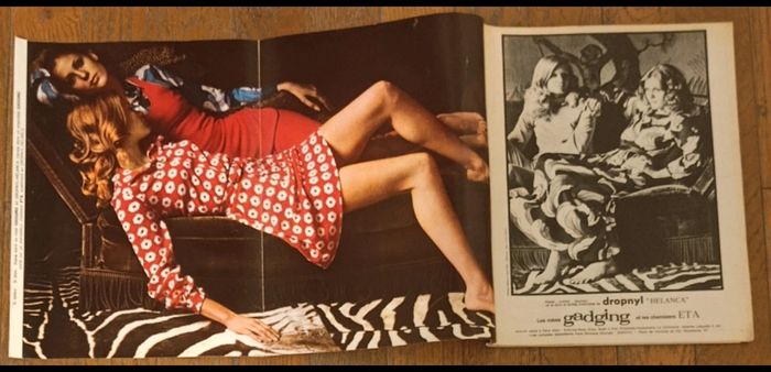 Ancien magazine Elle 1969 N°1236 vintage - photo numéro 2