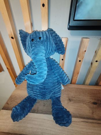 Elephant 40 cm jellycat bleu marine