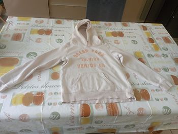 Sweat rose pâle à capuche LOOG 12/14 ans 1€