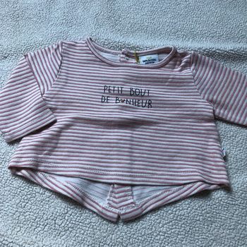 taille 3 mois, ni troue ni tache en très très bon état !