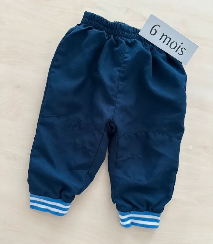Pantalon garçon bleu 6 mois - photo numéro 2