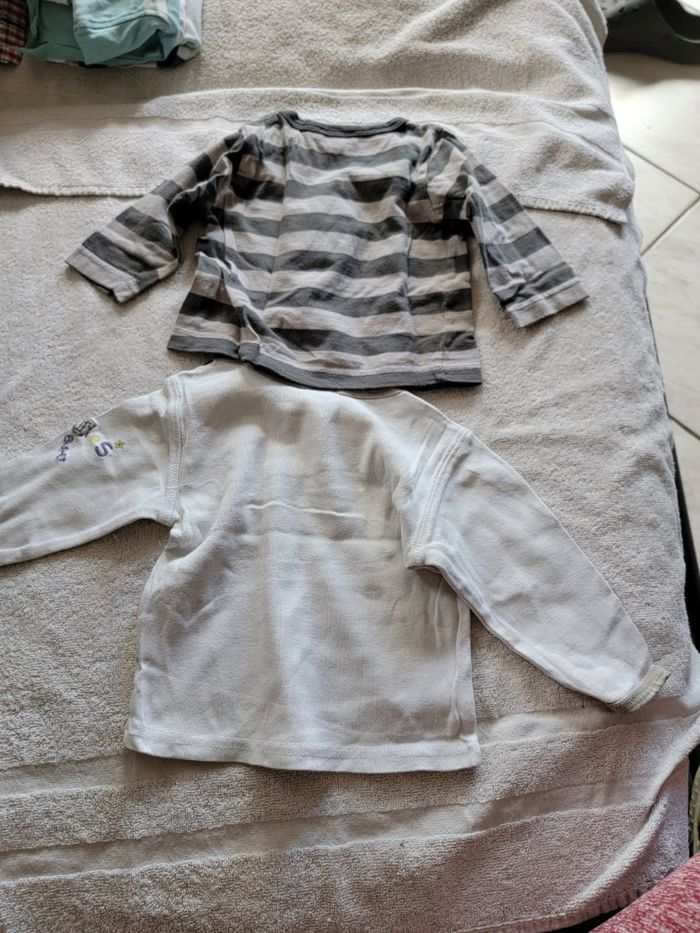 Lot de 5 tee-shirts manches longues 6 mois - photo numéro 3