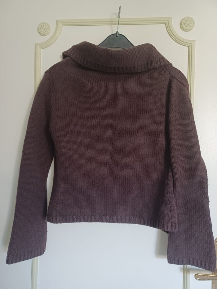 Gilet marron manches longues Promod taille 1/S - photo numéro 2