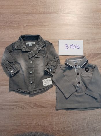 Lot chemise/ polo 3mois