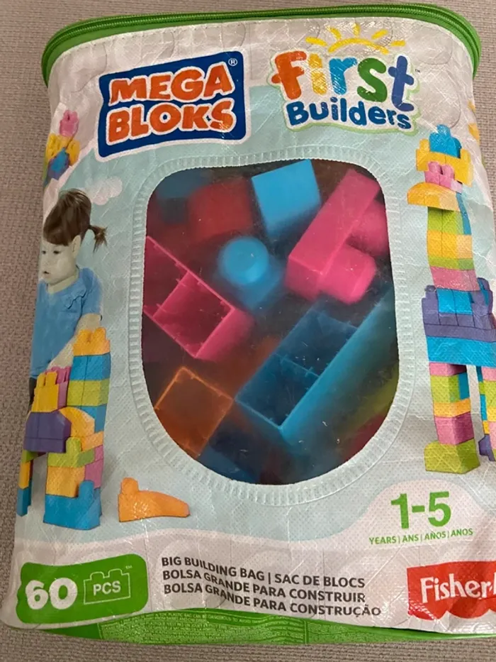 Gros sac Mega Bloks 60 pièces dès 1 an - photo numéro 3