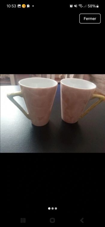 Lot de 2 tasses 