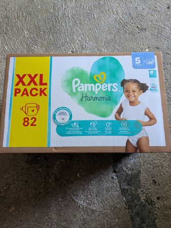 Maxi pack de couches Pampers Harmonie taille 5