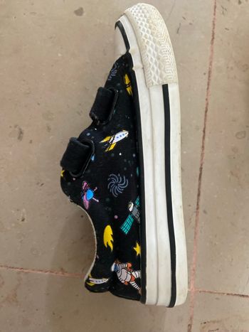 Basket toiles noires motif espace