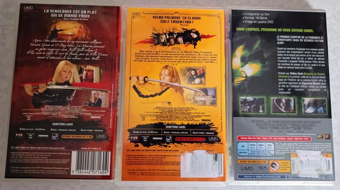 Films UMD Vidéos Kill Bill volume 1 et 2 & Alien sur Sony PSP version FR PAL - photo numéro 8