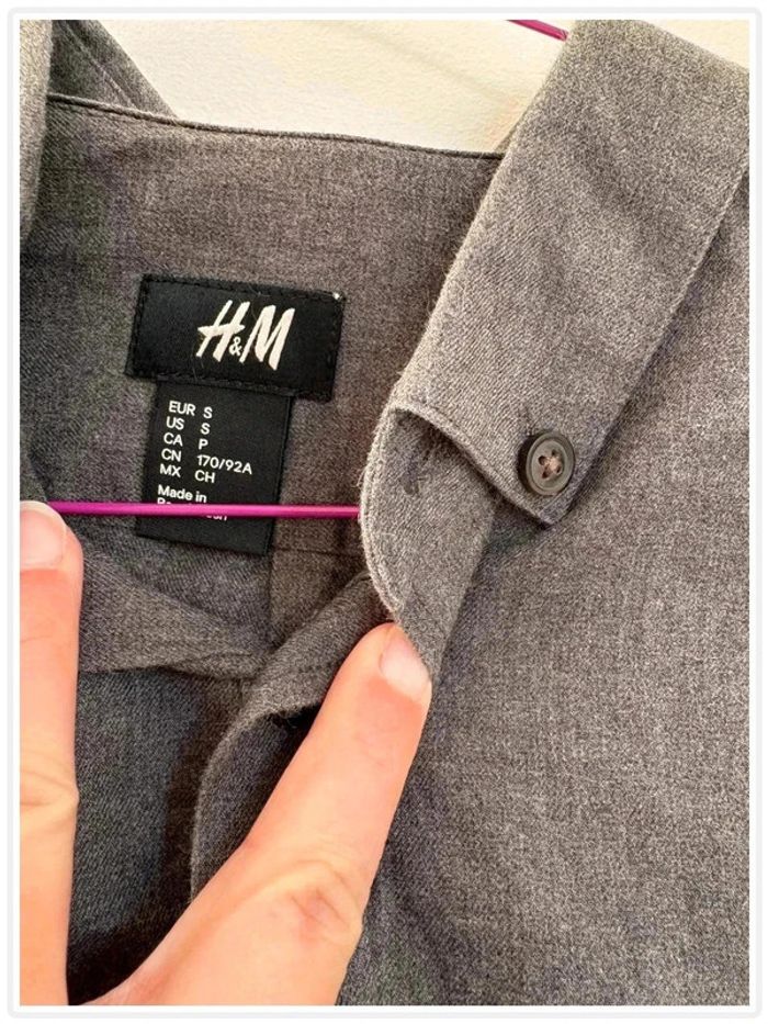 Chemise grise homme, h&m - photo numéro 4