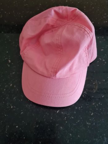 Casquette fille rose 46 cm