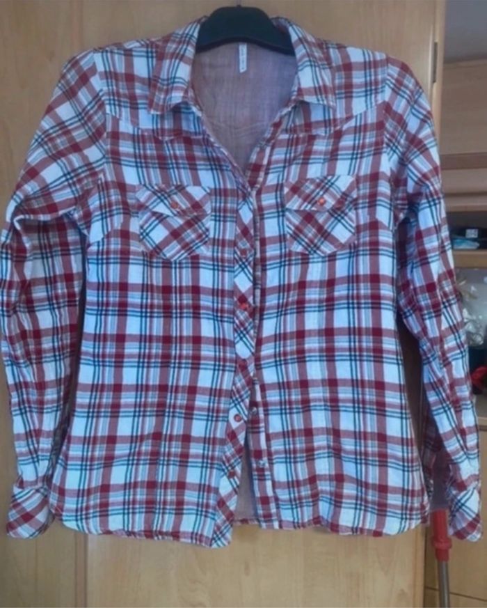 Chemise à carreaux femme